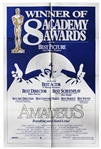 Large Academy Awards Poster for 1984 Best Picture Amadeus