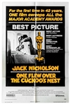 One Flew Over The Cuckoos Nest 1975 Poster