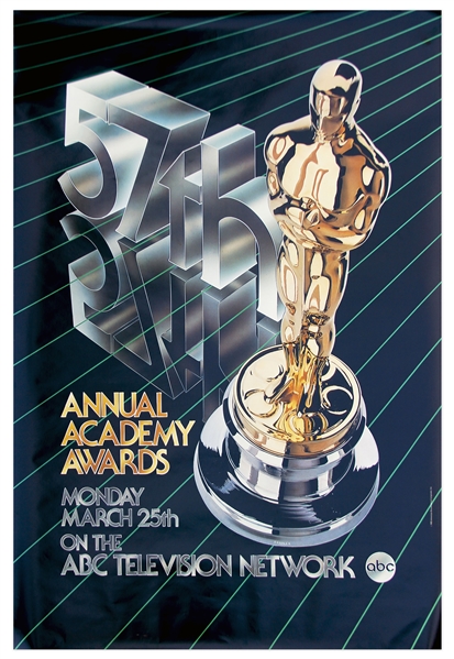 Large 57th Annual Academy Awards Poster