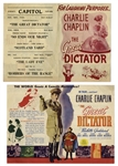 Charlie Chaplin The Great Dictator Handbill -- From the Iconic 1940 Comedy