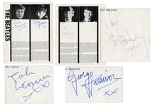 Beatles Signed Program From 1962 -- Signed by John, George & Paul -- With Roger Epperson COA