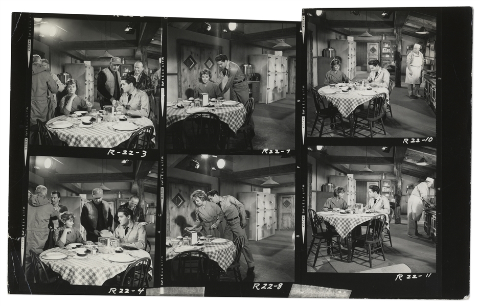 Elvis Contact Sheet of Photos From ''G.I. Blues''