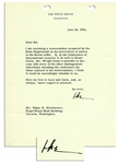 Dwight D. Eisenhower Typed Letter Signed as President -- ...the perversion of justice in the Soviet orbit...