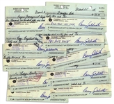 Lot of 10 Barry Goldwater Checks Signed --  From March 1986 While Senator From Arizona