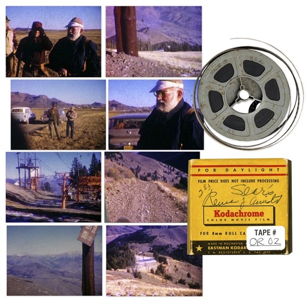 Ernest Hemingway Original Film Reel -- Features Footage of Hemingway Hunting With Gary Cooper in Sun Valley, Idaho