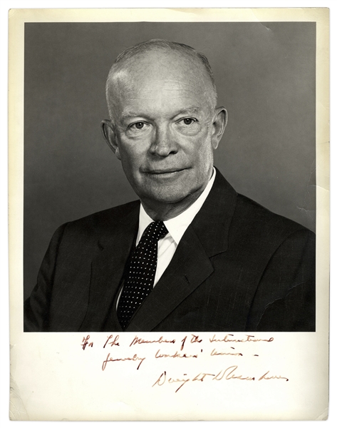 President Dwight Eisenhower Signed 11'' x 14'' Photograph