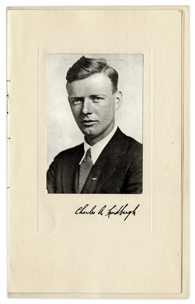 Charles Lindbergh Signed Program From Celebratory Dinner Held in Portland, Oregon on 14 September 1927 -- Four Months After His Trans-Atlantic Flight