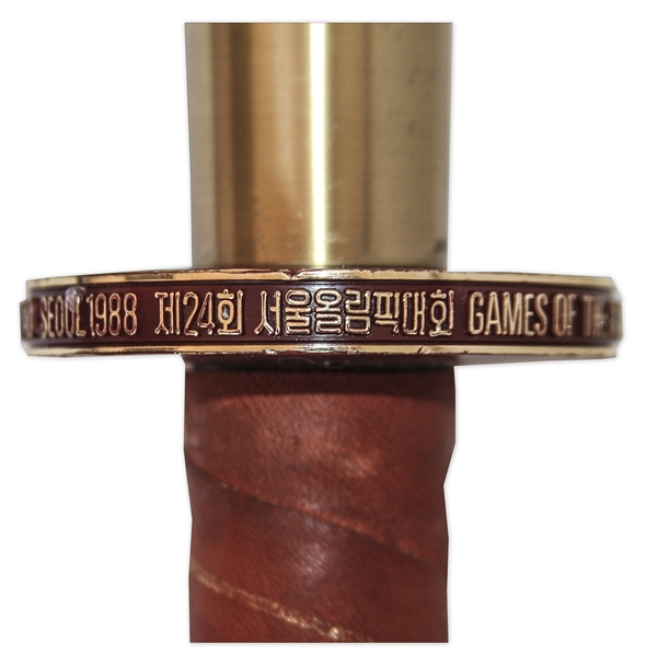 Olympic Torch From the 1988 Olympic Games Held in Seoul, South Korea