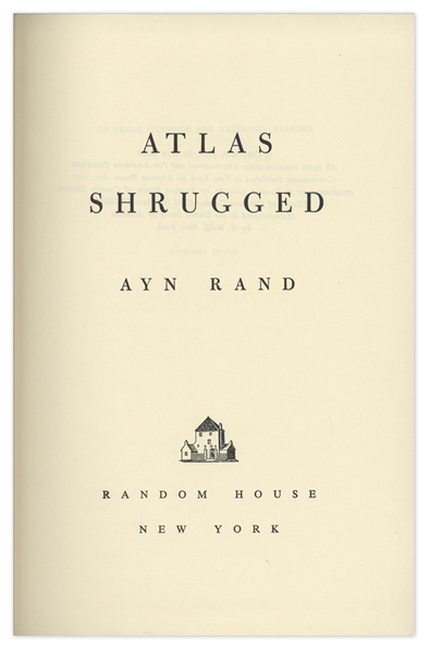 Ayn Rand Signed ''Atlas Shrugged'' -- Special 10th Anniversary Edition Limited to 2,000 -- With Rare Slipcase & Dustjacket in Unusually Good Condition