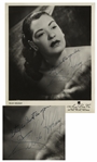 Billie Holiday Signed 8 x 10 Photograph -- Stay as Great as you Are / Billie Holiday