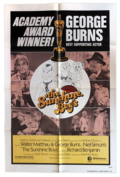 Academy Awards Poster for 1975 Film ''The Sunshine Boys''