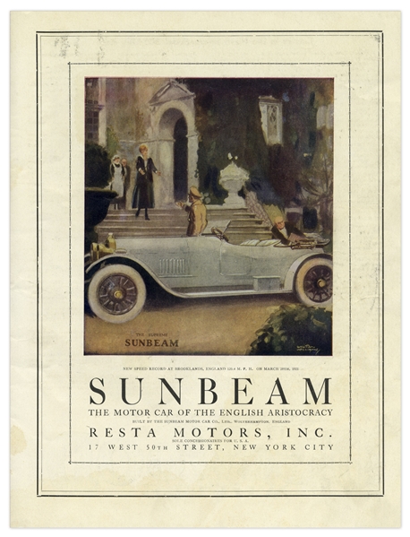 1921 Indy 500 Program -- From the Early Days of Auto Racing & the 10th Year of the Race