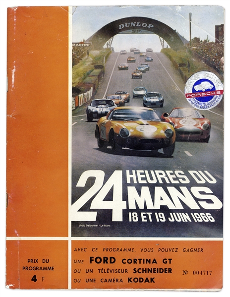 Vintage 1966 Le Mans 24 Hour Race Program