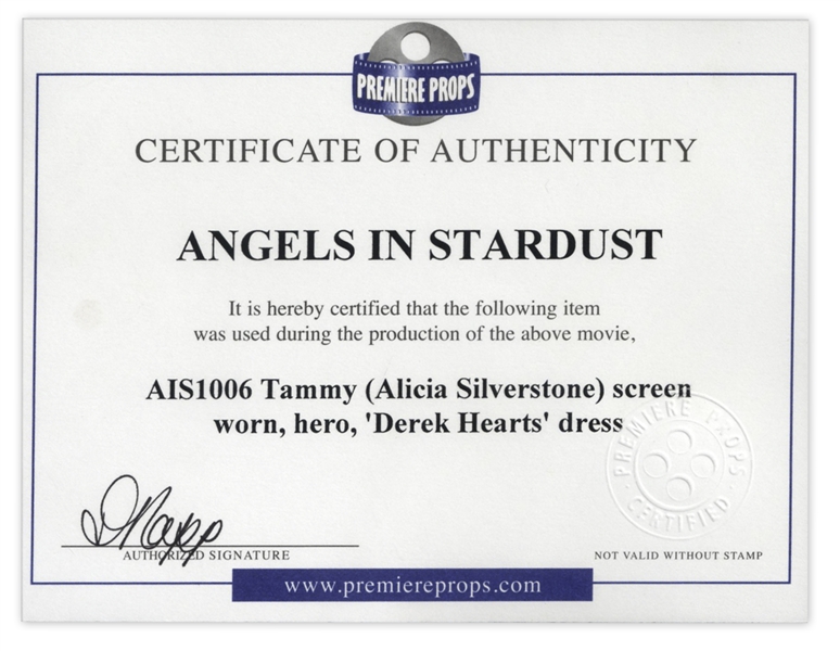 Alicia Silverstone Screen-Worn Dress From ''Angels in Stardust''