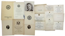 White House Invitations and Inaugural Documents From Presidents McKinley, Roosevelt, Taft, Wilson and Coolidge -- Including Invitation to Dedication of Lincoln Memorial
