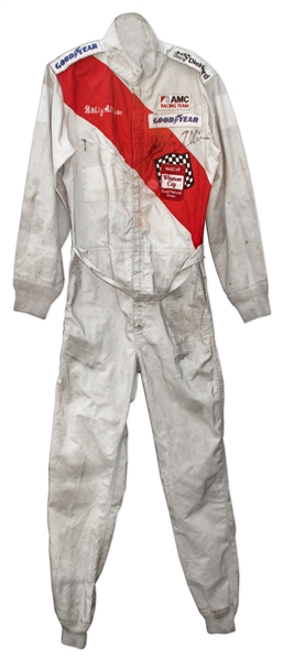 Bobby Allison Race-Worn & Twice-Signed 1975 Fire Suit