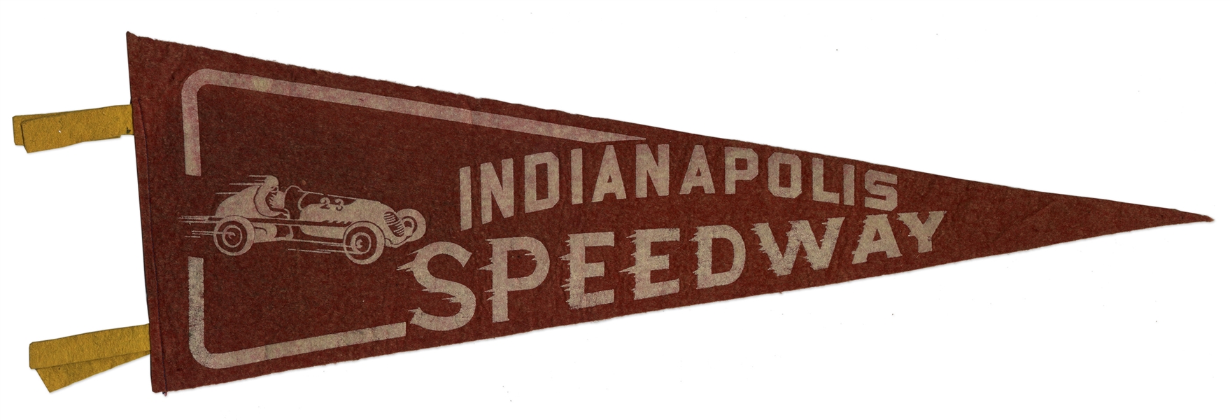 Vintage 1930's Indy 500 Pennant Flag