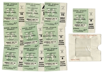 Full Set of England Tickets from Historic 1966 World Cup -- The Only World Cup Won by England -- Also the World Cup That Made Pickles the Dog Famous