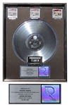 Guns N Roses RIAA Multi-Platinum Record Award for G N R Lies -- From George Marino Estate