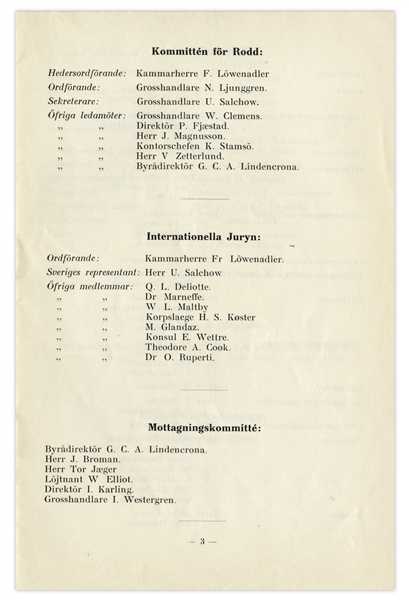 1912 Swedish Summer Olympics Rowing Program