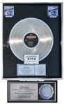 Bon Jovi RIAA Multi-Platinum Record Award for Slippery When Wet -- From George Marino Estate