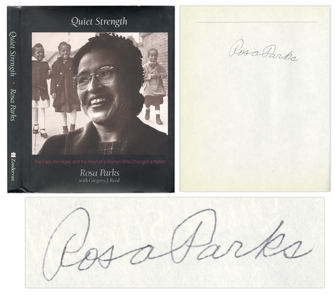 Rosa Parks Signed Book ''Quiet Strength'' -- Uninscribed