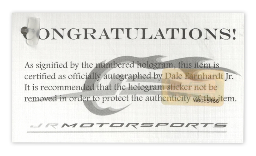 Dale Earnhardt Jr. Race-Worn & Signed Driving Gloves -- With COA From Dale Earnhardt Jr. Foundation