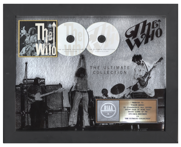 The Who RIAA Platinum Record Award for ''The Ultimate Collection''