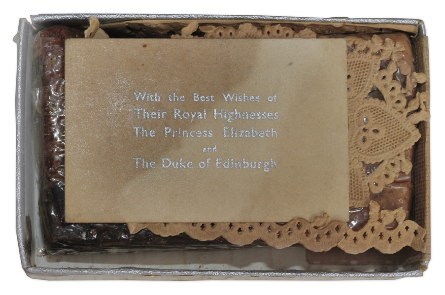 Queen Elizabeth Wedding Cake Slice