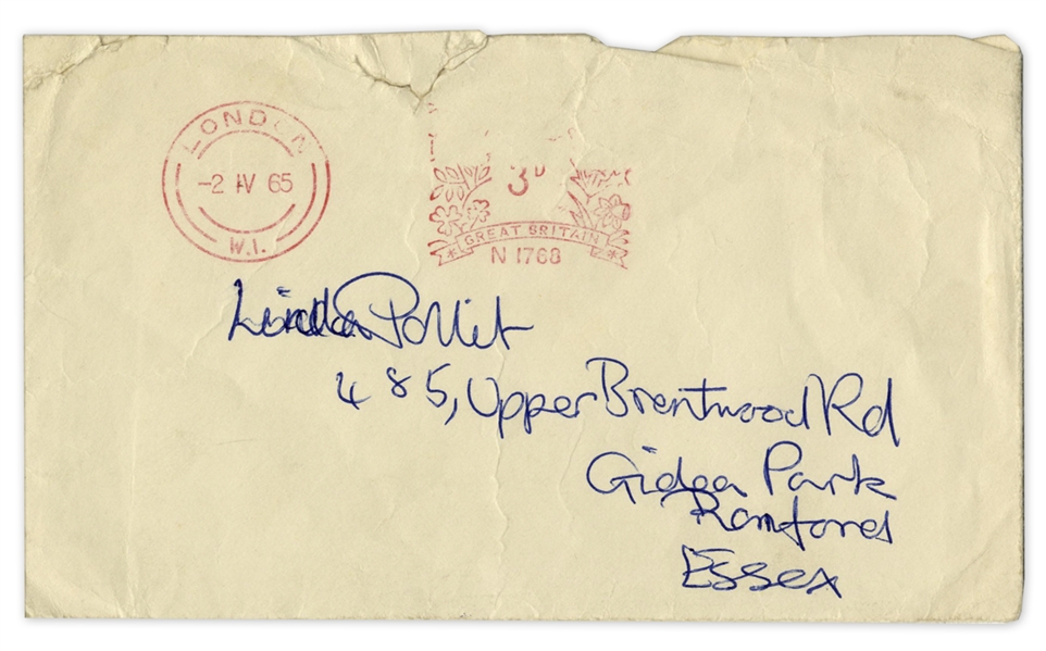 Mick Jagger Autograph Letter Signed From 1965 -- With Hand-Addressed Envelope by Mick
