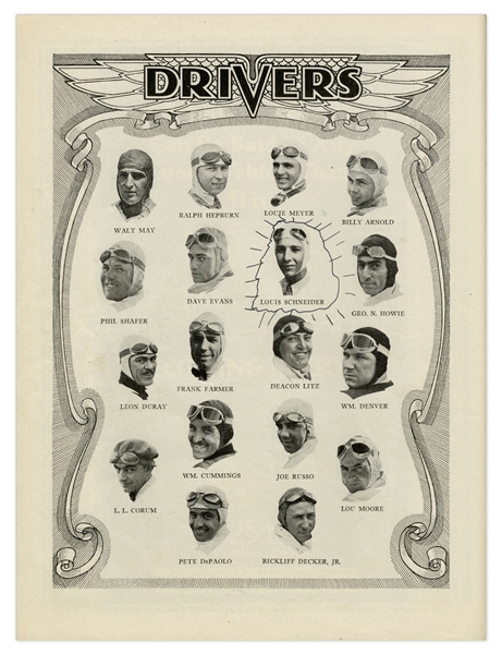 1931 Indy 500 Program