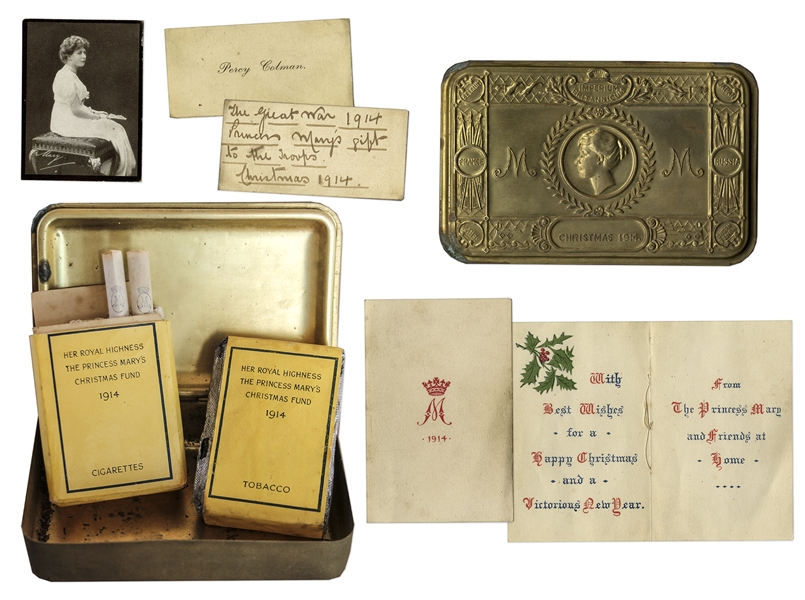 Princess Mary Christmas Tin for WWI Troops in 1914