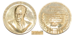 Prestigious Gold Enrico Fermi Award Presented to Physicist Leon Lederman in 1992 -- One of the Greatest U.S. Honors to Scientific Achievement