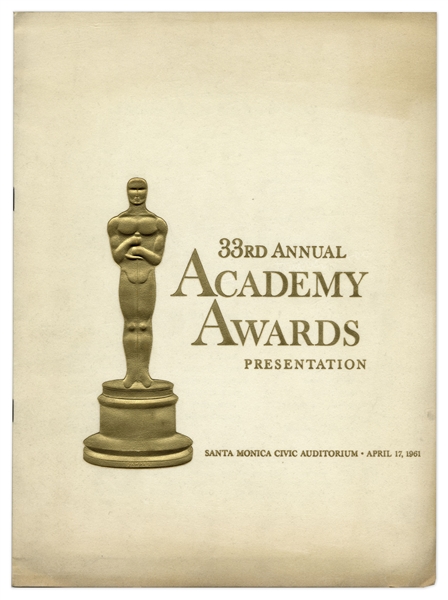 33rd Academy Awards Presentation Program