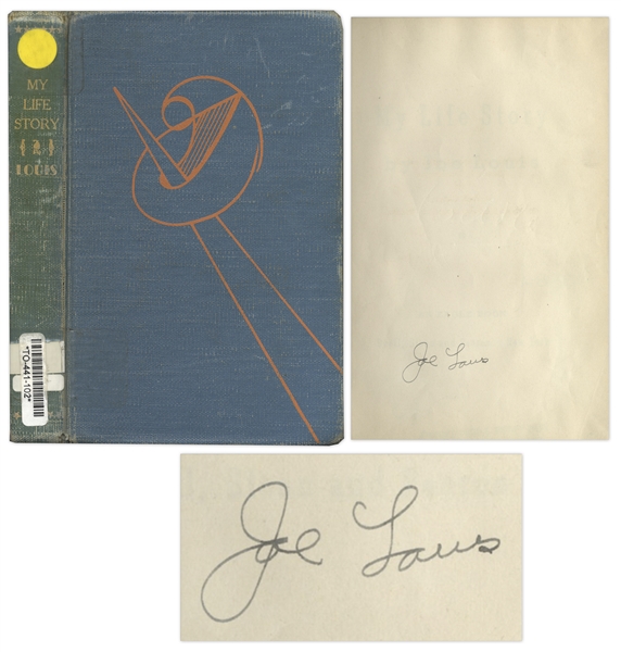 Joe Louis Signed First Edition of ''My Life Story'' -- With JSA COA