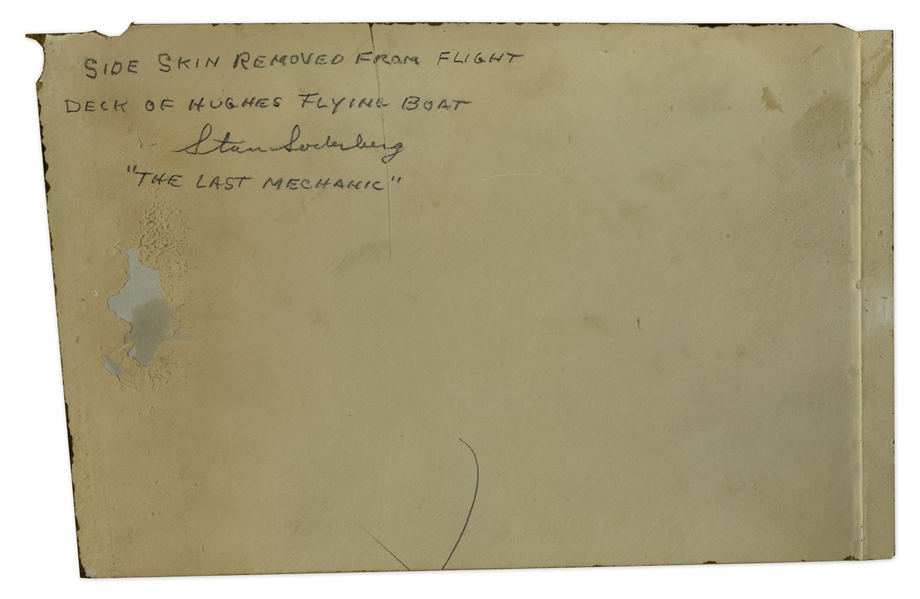 Piece of Flight Deck From the ''Spruce Goose'' -- Howard Hughes' Infamous Aircraft