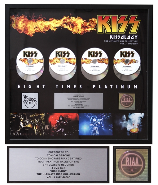 KISS RIAA Multi-Platinum DVD Award for ''Kissology: The Ultimate Kiss Collection Vol. 3''