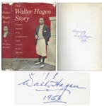 Walter Hagen Signed Autobiography, The Walter Hagen Story -- Also Signed by Golf Course Architect Willie Kidd