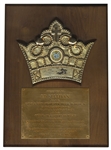 Ed Sullivan Award From the Catholic Youth Organization in 1955