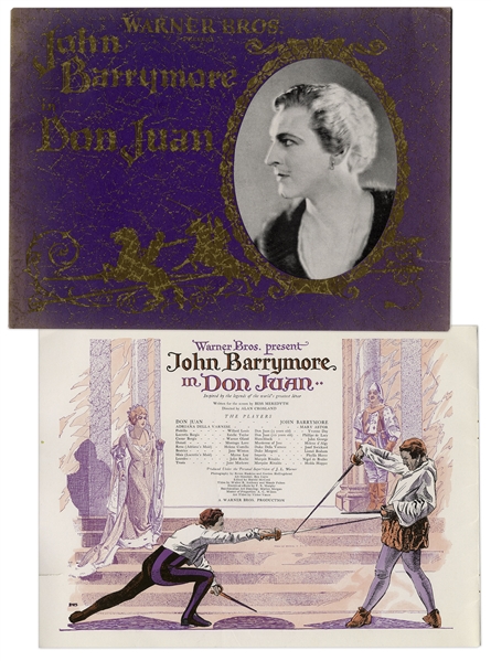 1926 Theater Brochure for Don Juan Starring John Barrymore
