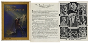 1923 Theater Brochure for Cecil B. DeMilles The Ten Commandments