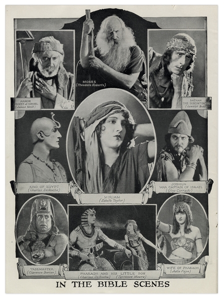 1923 Theater Brochure for Cecil B. DeMille's ''The Ten Commandments''