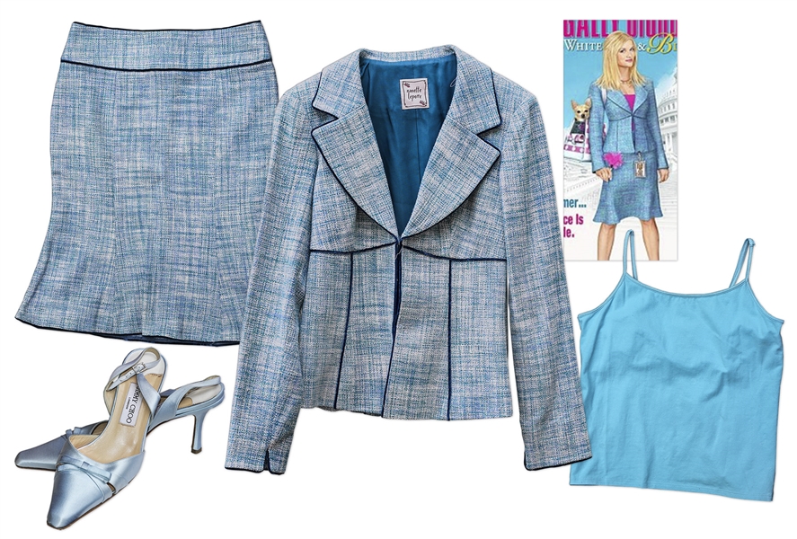 Reese Witherspoon Outfit From ''Legally Blonde 2: Red, White and Blonde'' -- Nanette Lepore Suit & Jimmy Choo Shoes