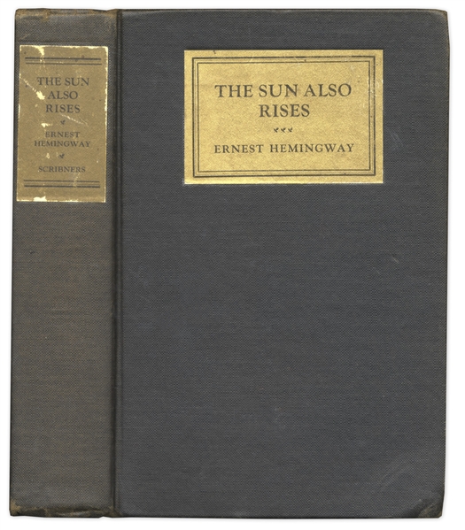 First Edition of Ernest Hemingway's ''The Sun Also Rises'' -- Beautiful Hardcover Edition of a Literary Masterpiece