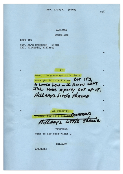 ''The Royal Family'' Episode 3 Revised Table Draft Script Owned & Annotated by Redd Foxx of ''Sanford & Son'' -- 49 Pages -- Very Good Condition -- From Redd Foxx Estate