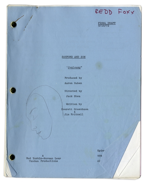 ''Sanford & Son'' Season 2, Episode 4 Final Draft Script Owned & Annotated by Redd Foxx -- 46 Pages -- Very Good Condition -- From Redd Foxx Estate
