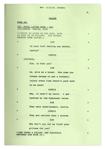 ''The Royal Family'' Episode 7 Revised Table Draft Script Owned by Redd Foxx -- Dated Weeks Before Foxx's Death -- 45 Pages -- Very Good Condition -- From Redd Foxx Estate