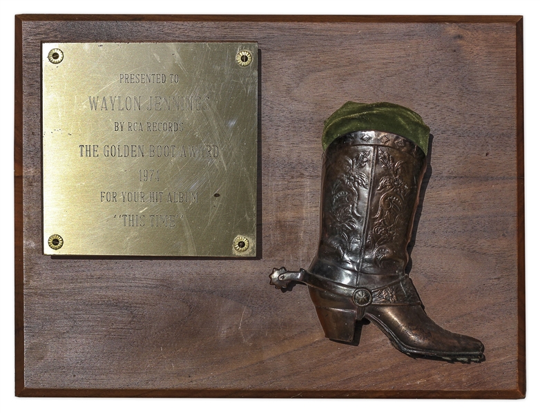 Waylon Jennings Golden Boot Award -- Given for Jennings' 1974 Album ''This Time''