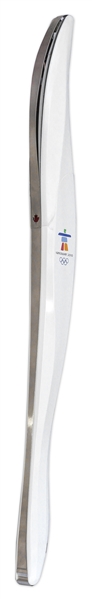 Olympic Torch Used in 2010 Vancouver Winter Games -- With Official 3 Piece Outfit