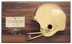 Hall of Famer Deacon Jones Golden Helmet Award From 1970 East-West Pro Bowl -- With LOA From Jones Widow